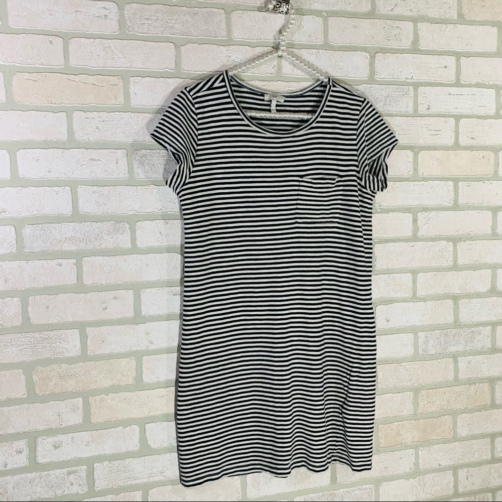 Joie Courtina Striped Cotton T Shirt Dress Size S - Picture 4 of 10